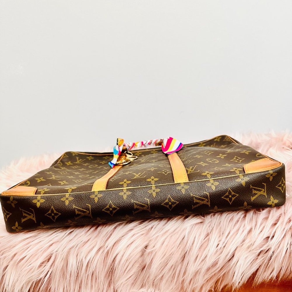 AUTH LOUIS VUITTON PORTE DOCUMENTS VOYAGE MONOGRAM LAPTOP CASE DUST BAG VI9001 - Picture 10 of 15